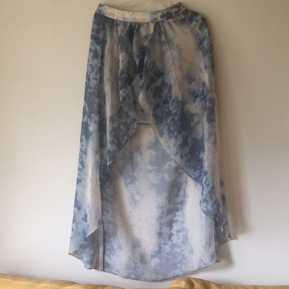 Kimchi Blue tie dye mullet skirt